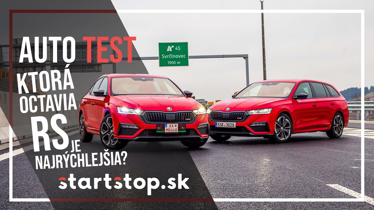Škoda Octavia RS 2.0 TDI 4X4 VS Octavia RS 2.0 TSI - Ktorá je najrýchlejšia - Startstop.sk