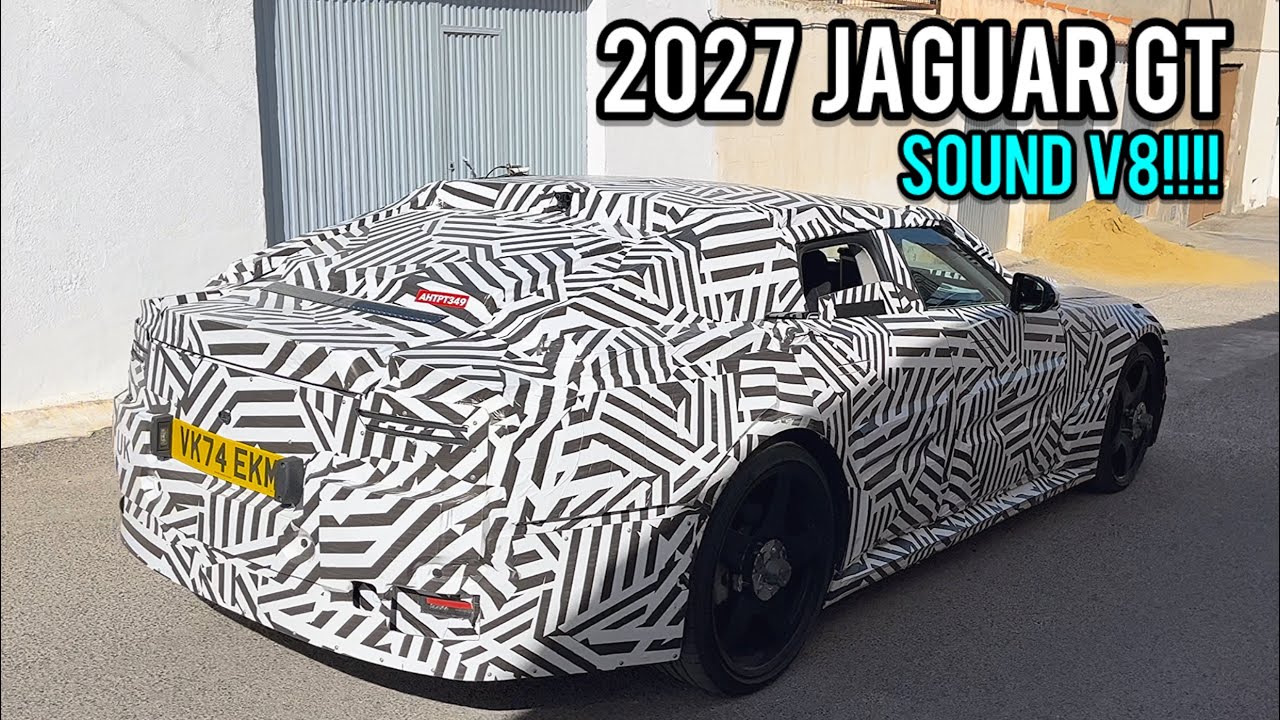 SPIED TESTING 2026 JAGUAR GT 4P! (*SOUND V8 PHEV!!*)