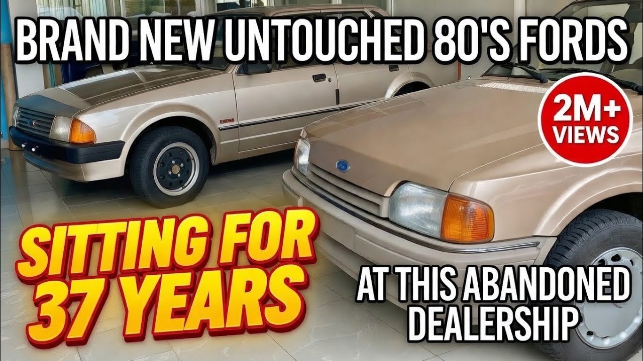 ABANDONED FORD DEALERSHIP PART 1: NEW 80's FORDS STILL INSIDE - SIERRA, ESCORT, FIESTA, ORION
