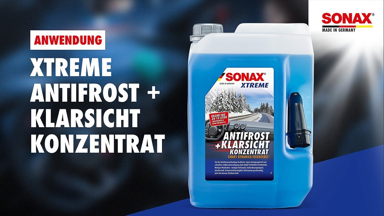 Anwendung SONAX XTREME AntiFrost+KlarSicht Konzentrat
