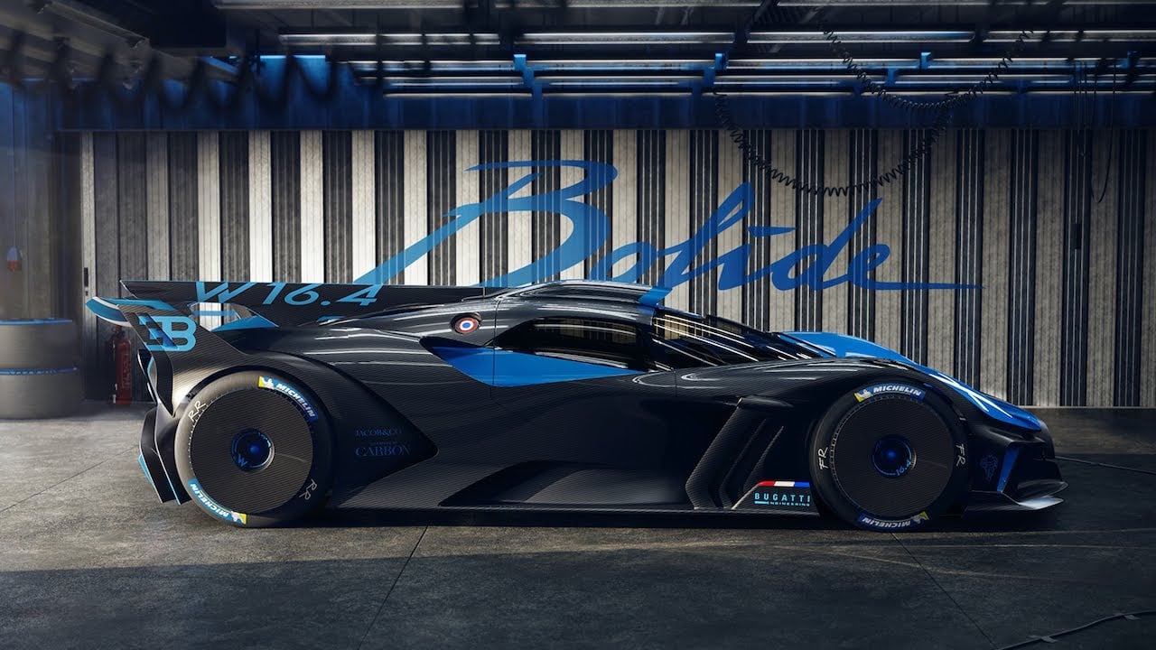 Bugatti Bolide - 1850HP, 1240KG,  500+ KMH, 5:23.1 Nürburgring Time