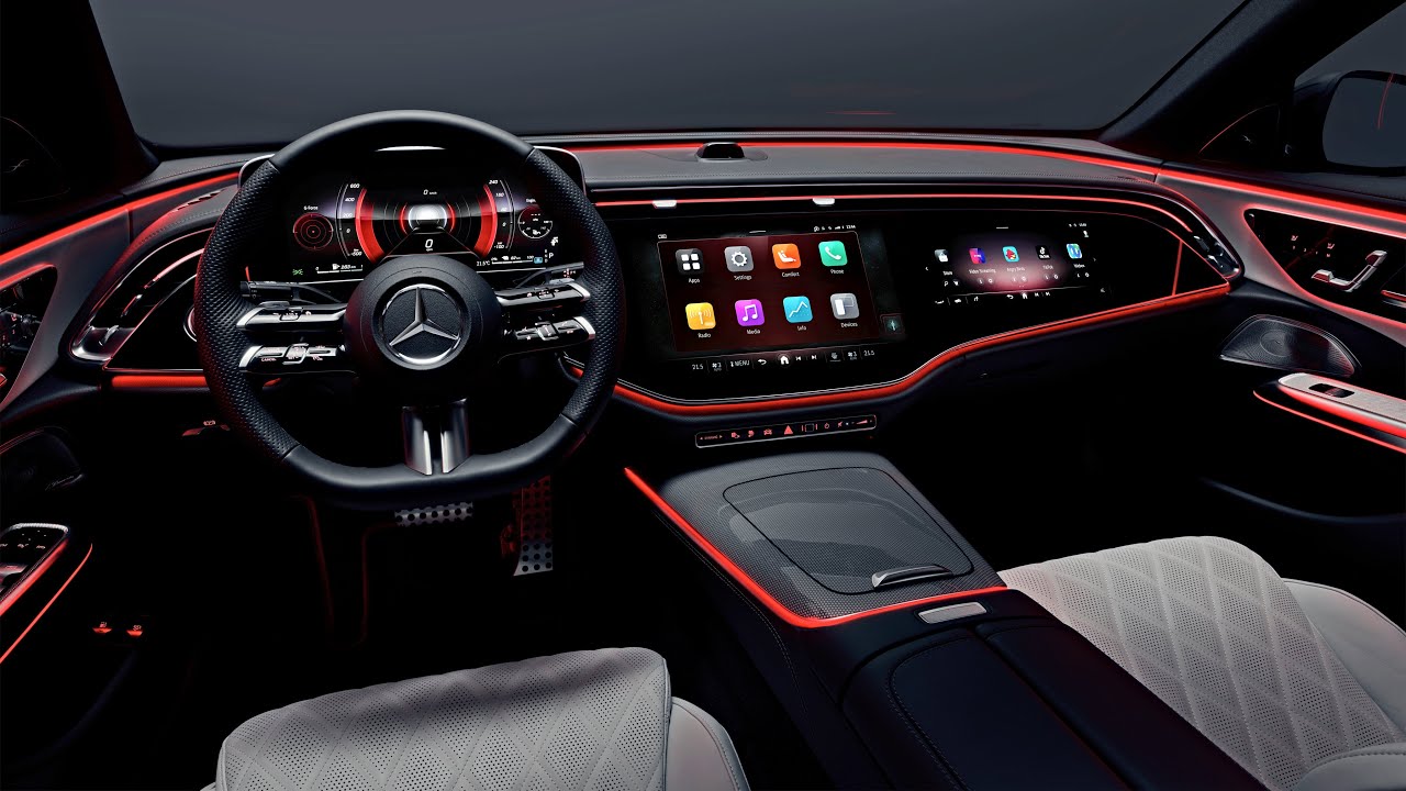 All-New 2024 Mercedes-Benz E-Class INTERIOR | In-Car Infotainment & Active Ambient Lighting