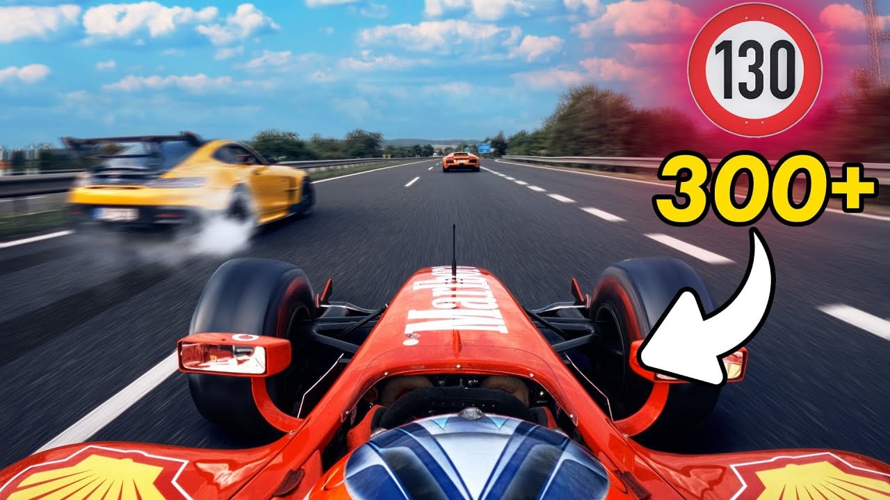 Can a Formula 1 Car Survive the Autobahn? (POV Onboard) 2025