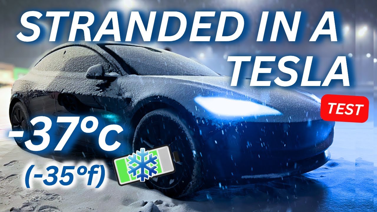 How Long can a Tesla Keep You Warm in EXTREME Canadian Cold?