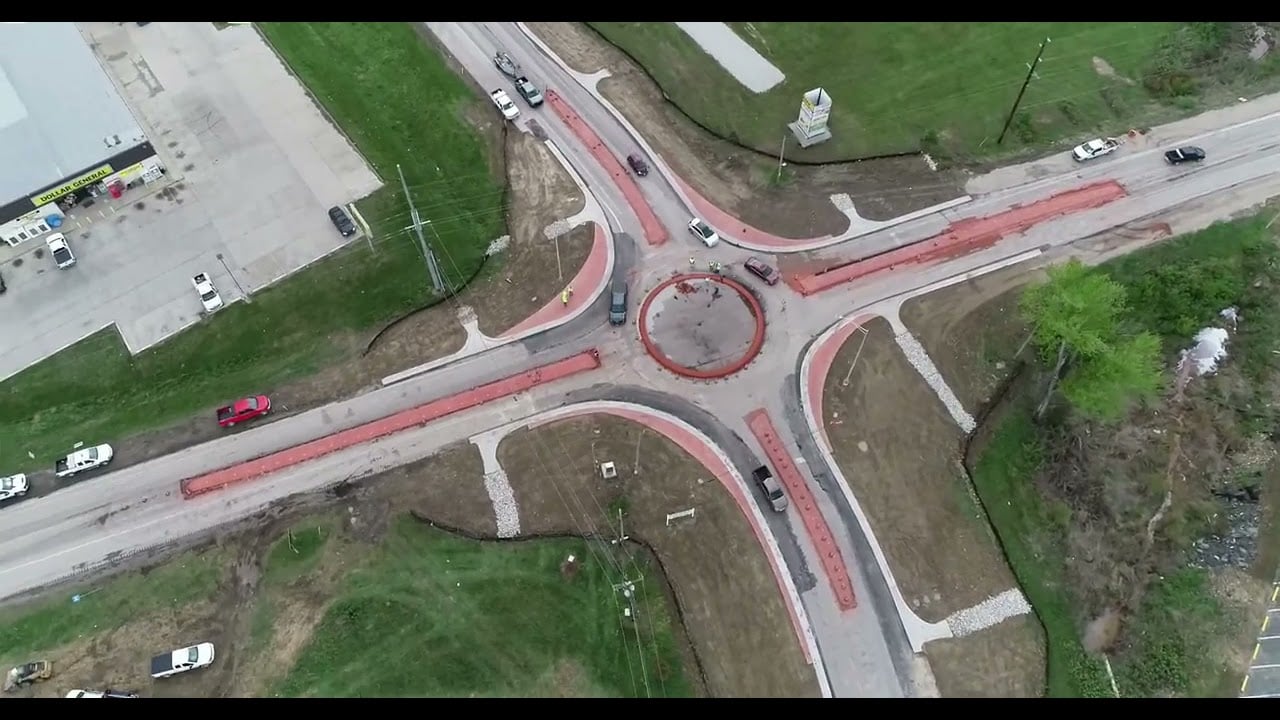 They added a roundabout in rural, eastern Kentucky. Here is an example of how NOT