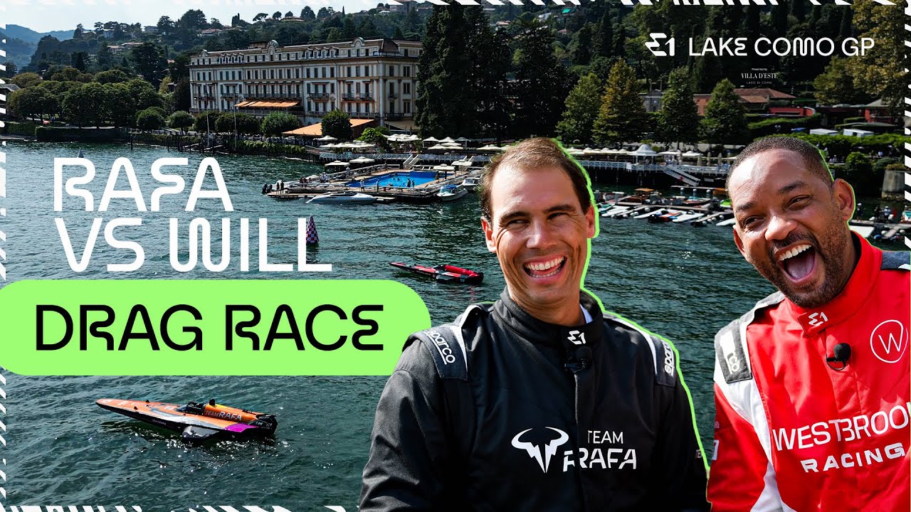 That was crazy! Will Smith vs Rafa Nadal: who won the E1 drag race?