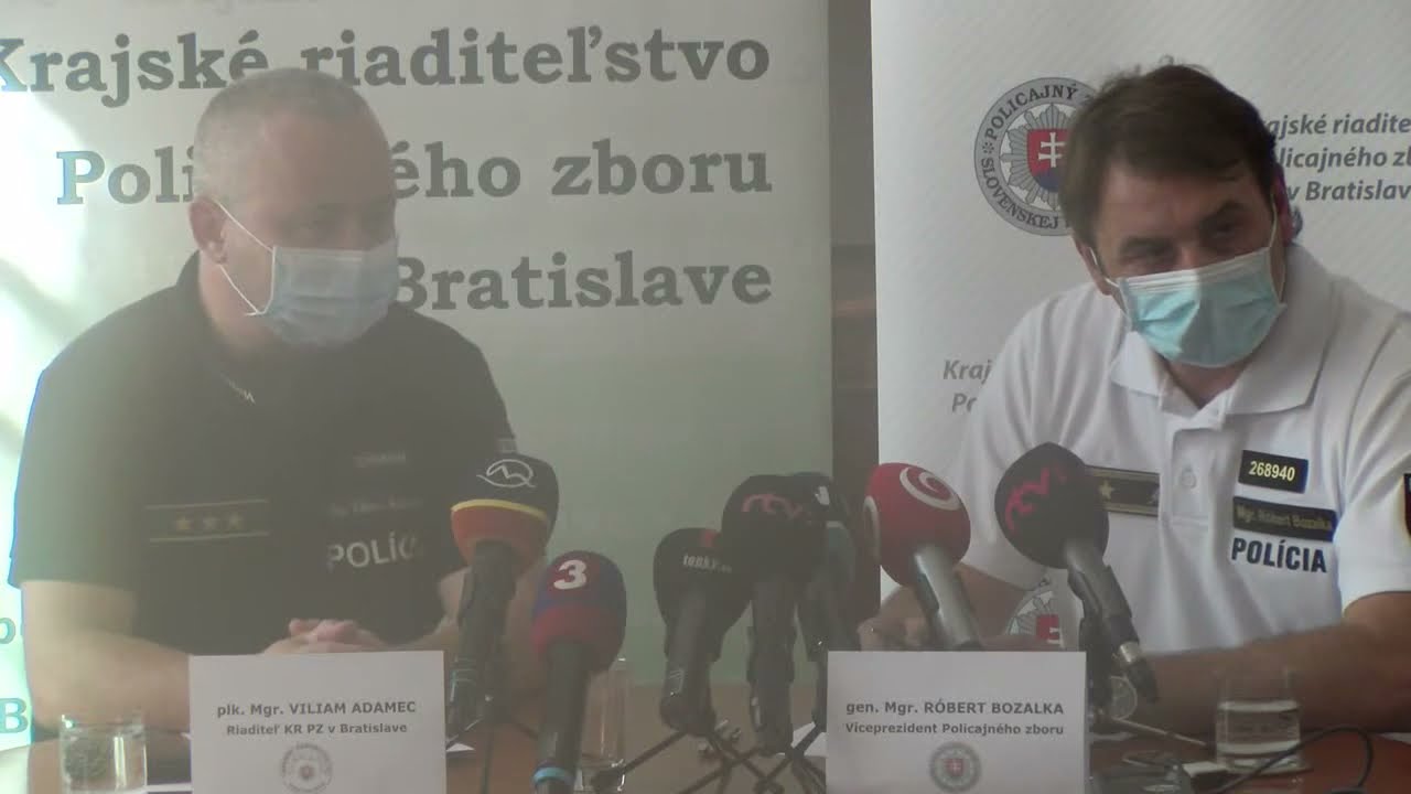 Reakcia polície na protest v Bratislave