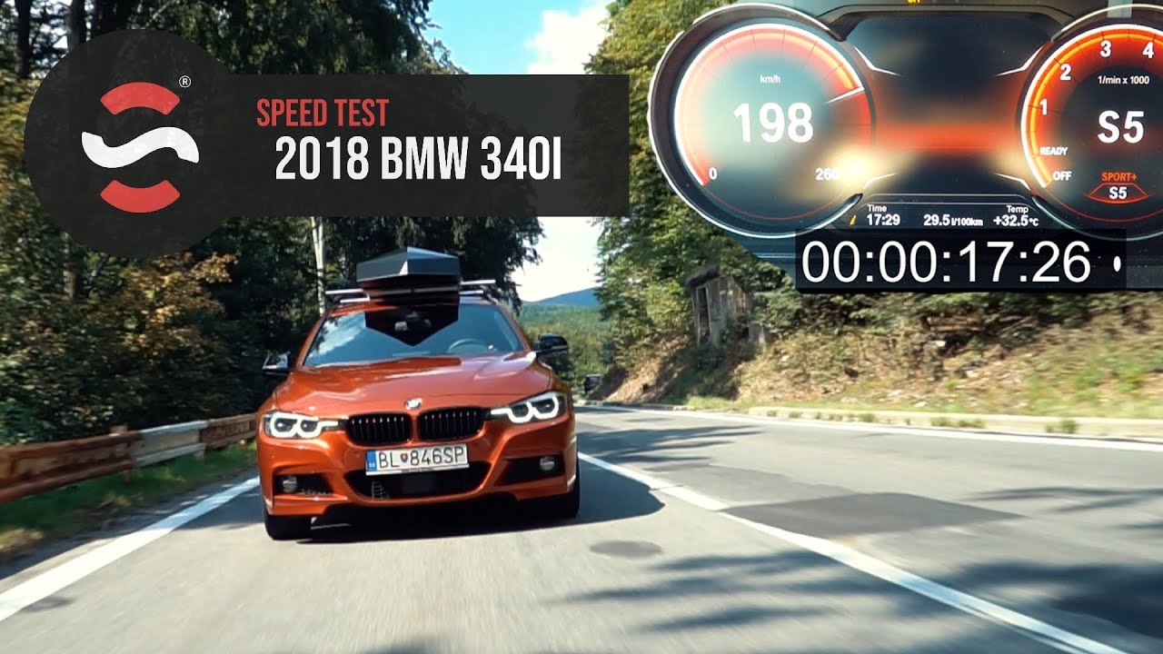 2018 BMW 340i Touring Acceleration 0-200 km/h - Startstop.sk