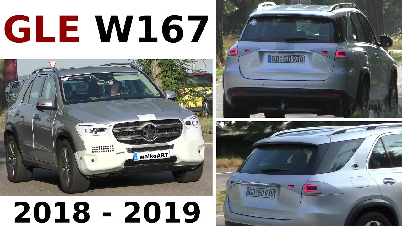 Mercedes Erlkönig GLE 2018/ 2019 W167 fast ohne Tarnung - almost without camouflage 4K SPY VIDEO