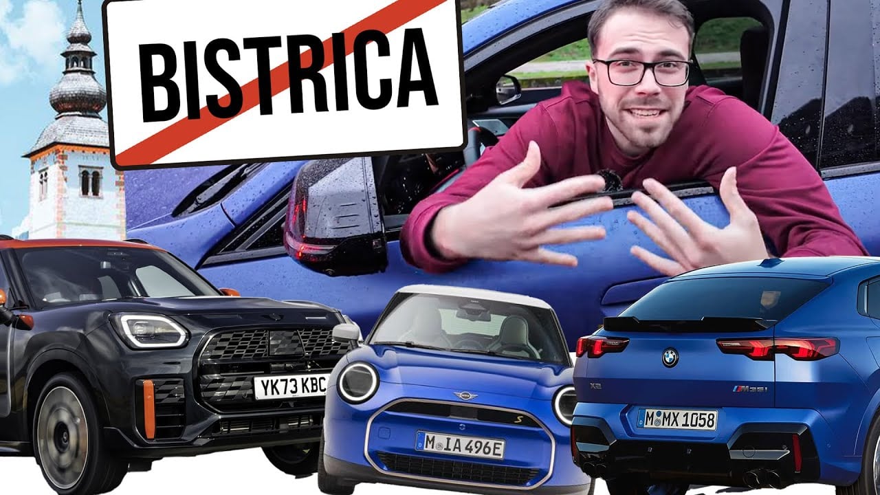 Autovlakom za 14€ do Bistrice? Mini Countryman + BMW X2