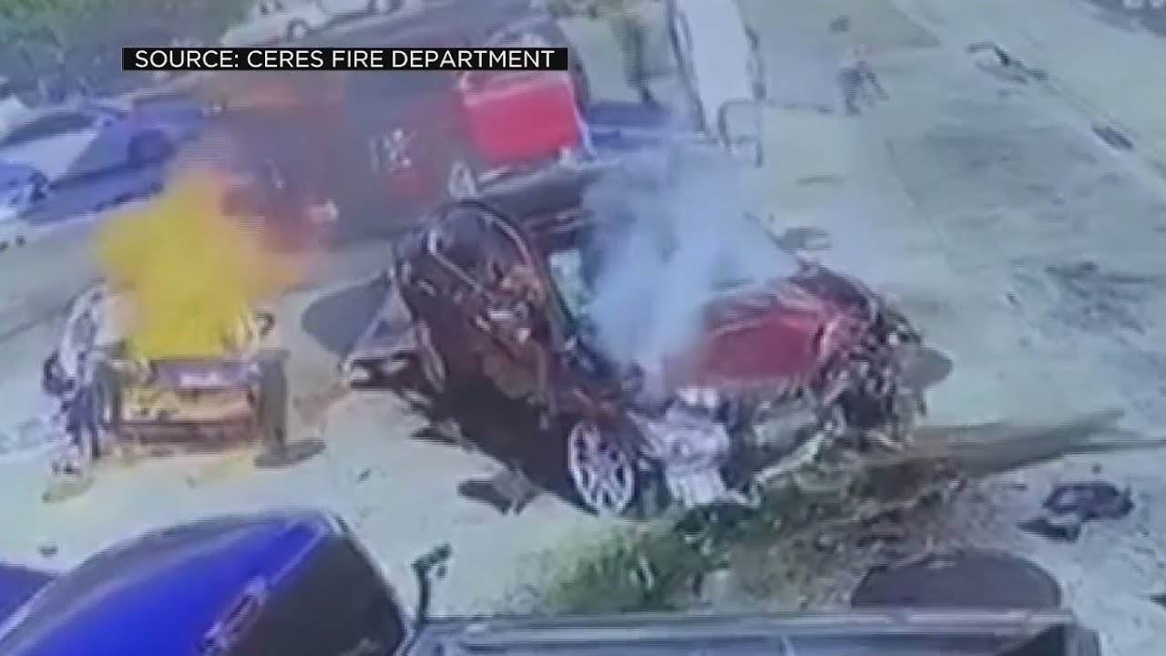 Woman Suspected Of DUI After Slamming Into Gas Pumps In Ceres