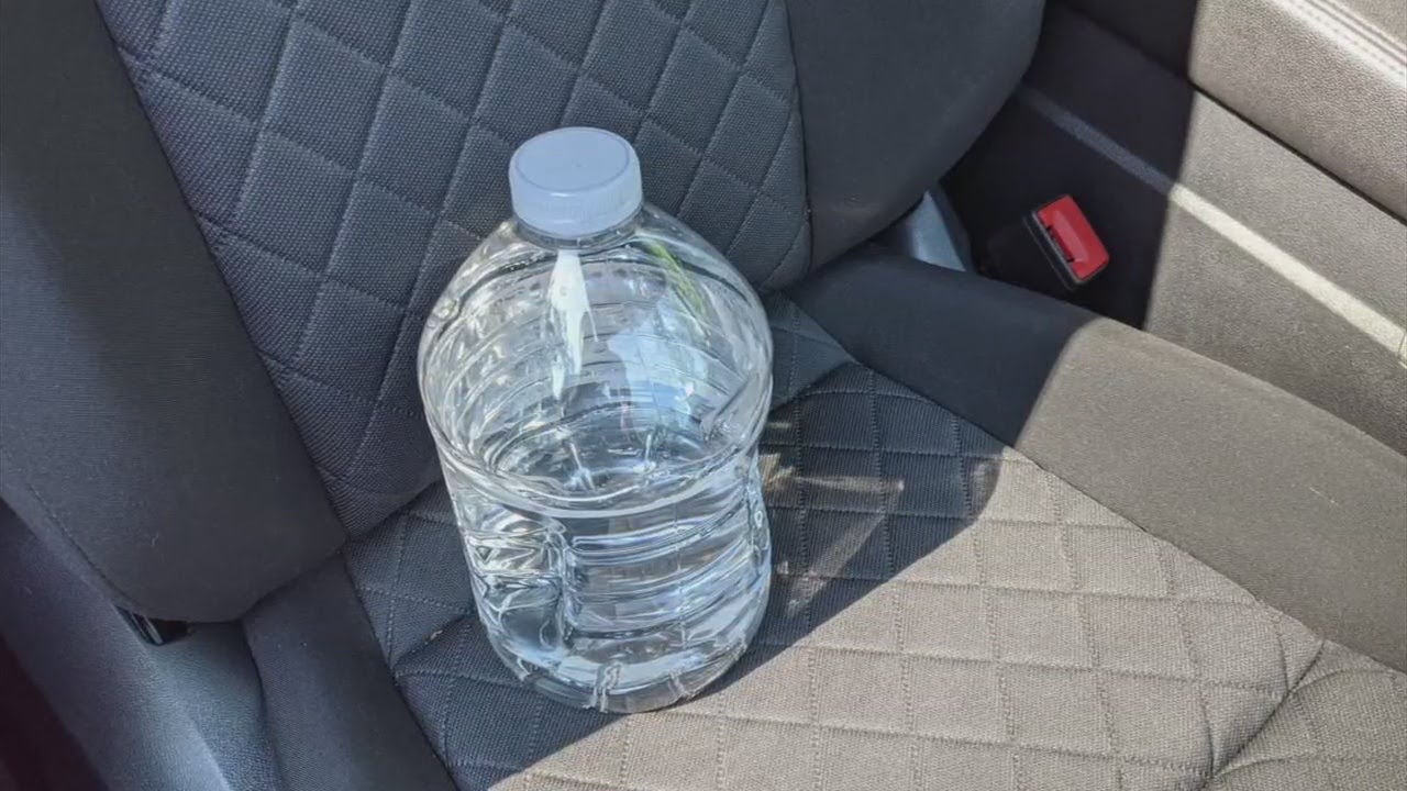 Leaving a water bottle in the car could start a fire