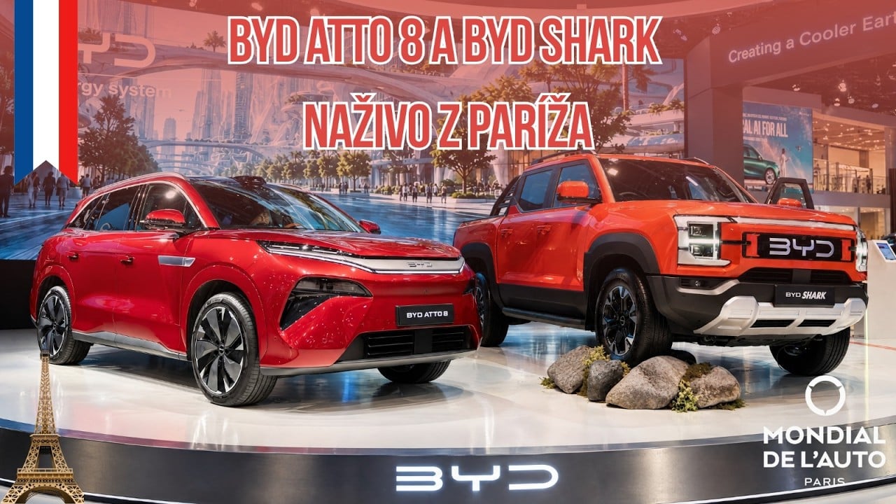 BYD Atto 8 a Shark / Denza - Naživo z Paríža
