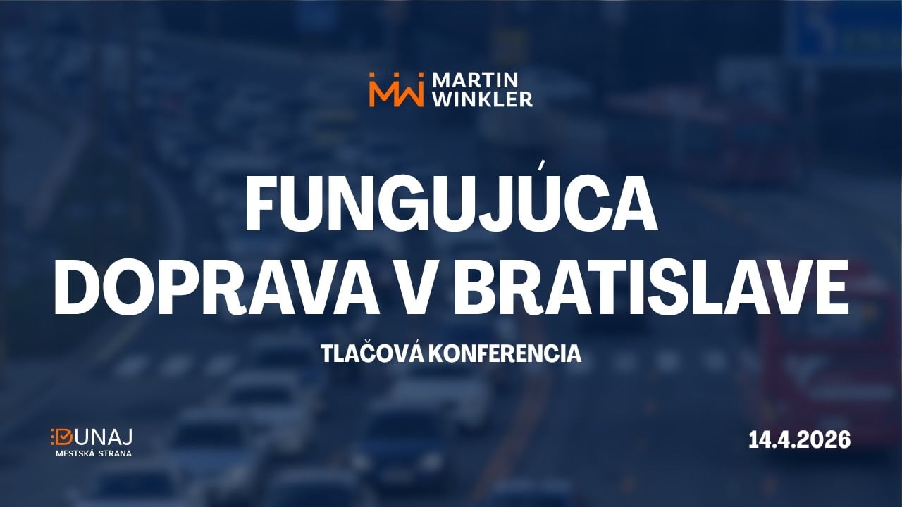 Tlačová konferencia: Fungujúca doprava v Bratislave - 14.4.2026 | Martin Winkler