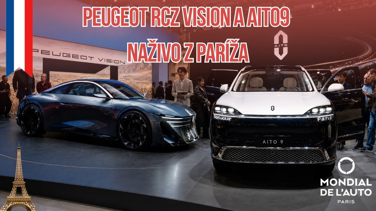 Peugeot RCZ VISION a AITO 9 - Naživo z Paríža