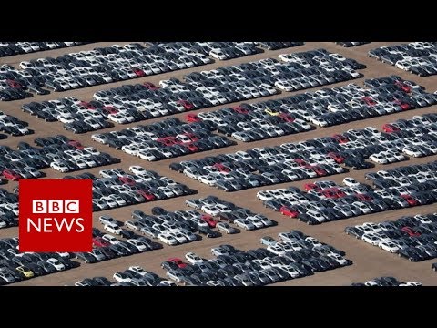 Volkswagen's car 'graveyard' in California - BBC News