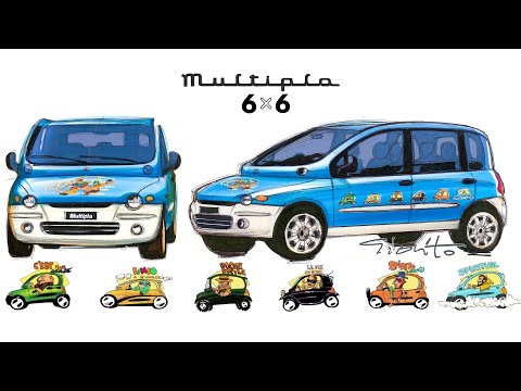 6 posti x 6 personaggi: Heritage presenta la FIAT Multipla 6x6