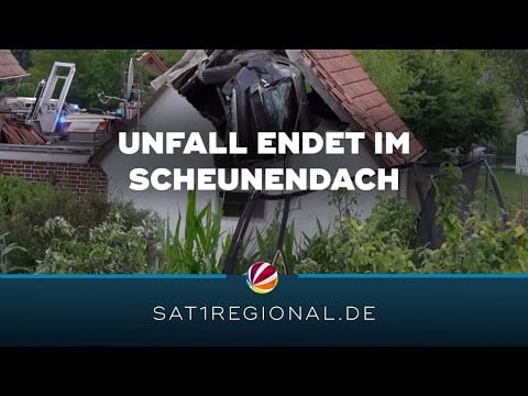 Bohmte: Auto durchbricht Hecke und schlägt in Schuppen ein – Kind auf Trampolin erfasst