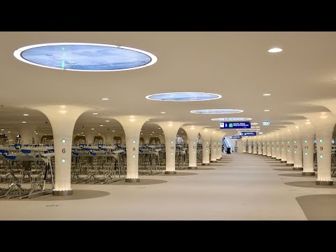 Stationsplein Underwater Bike Parking at Amsterdam Centraal