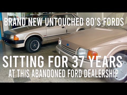 ABANDONED FORD DEALERSHIP PART 1: NEW 80's FORDS STILL INSIDE - SIERRA, ESCORT, FIESTA, ORION