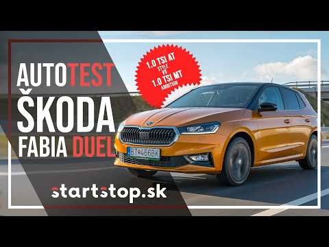2021 Škoda Fabia 1.0 TSI 7AT Style vs. 5MT Ambition - Startstop.sk - DUEL