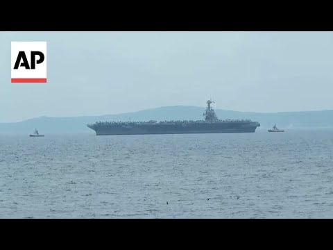 US’ most advanced aircraft carrier, USS Gerald R. Ford, arrives in Croatia