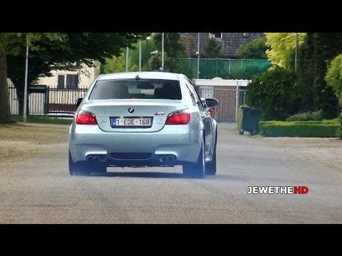 BMW M5 E60 V10 LOUD Exhaust Sounds! POWERSLIDES & Accelerations!