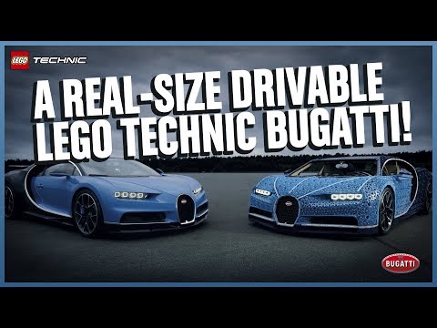 The Amazing Life-size LEGO Technic Bugatti Chiron that DRIVES!
