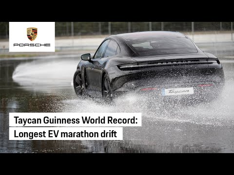 The Porsche Taycan Drifts into the Guinness World Records