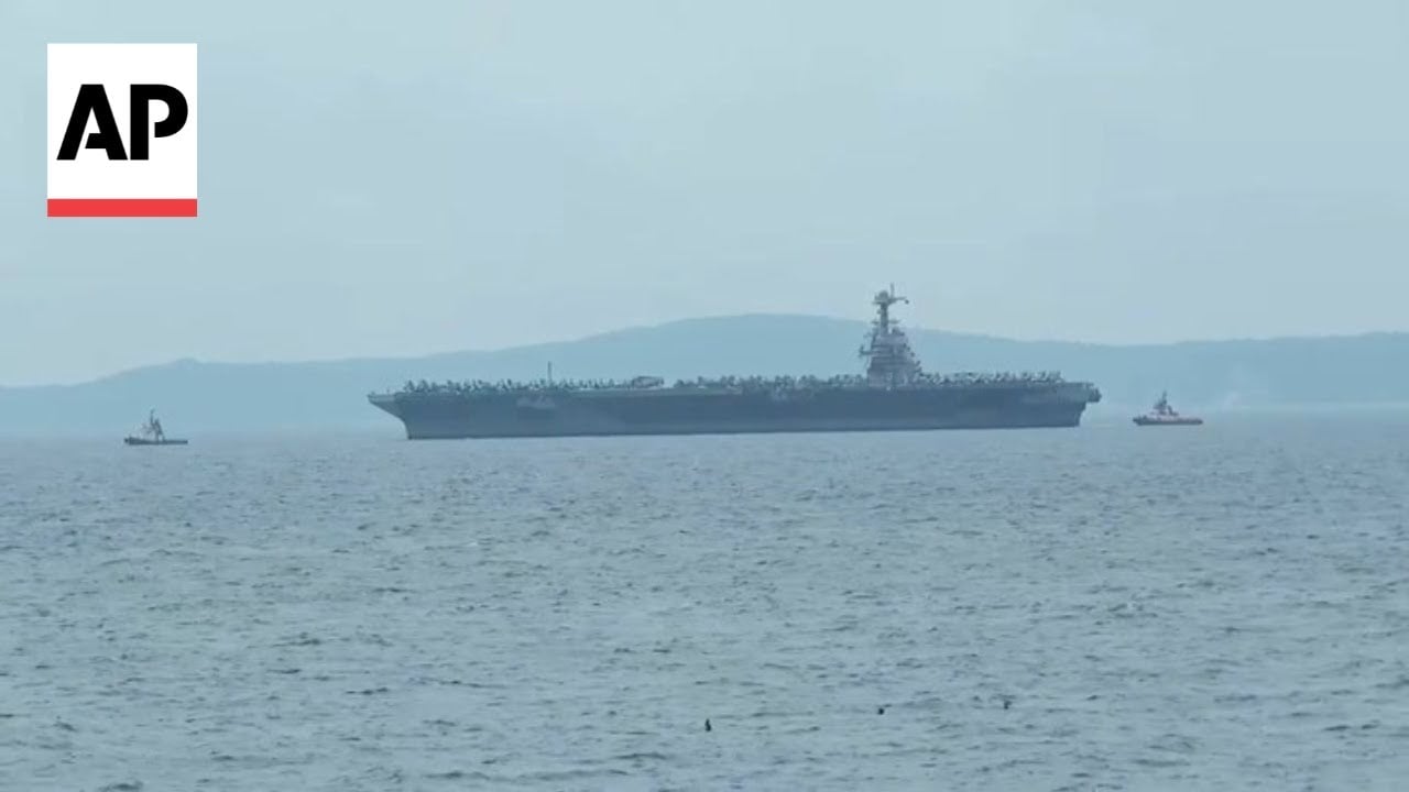 US’ most advanced aircraft carrier, USS Gerald R. Ford, arrives in Croatia
