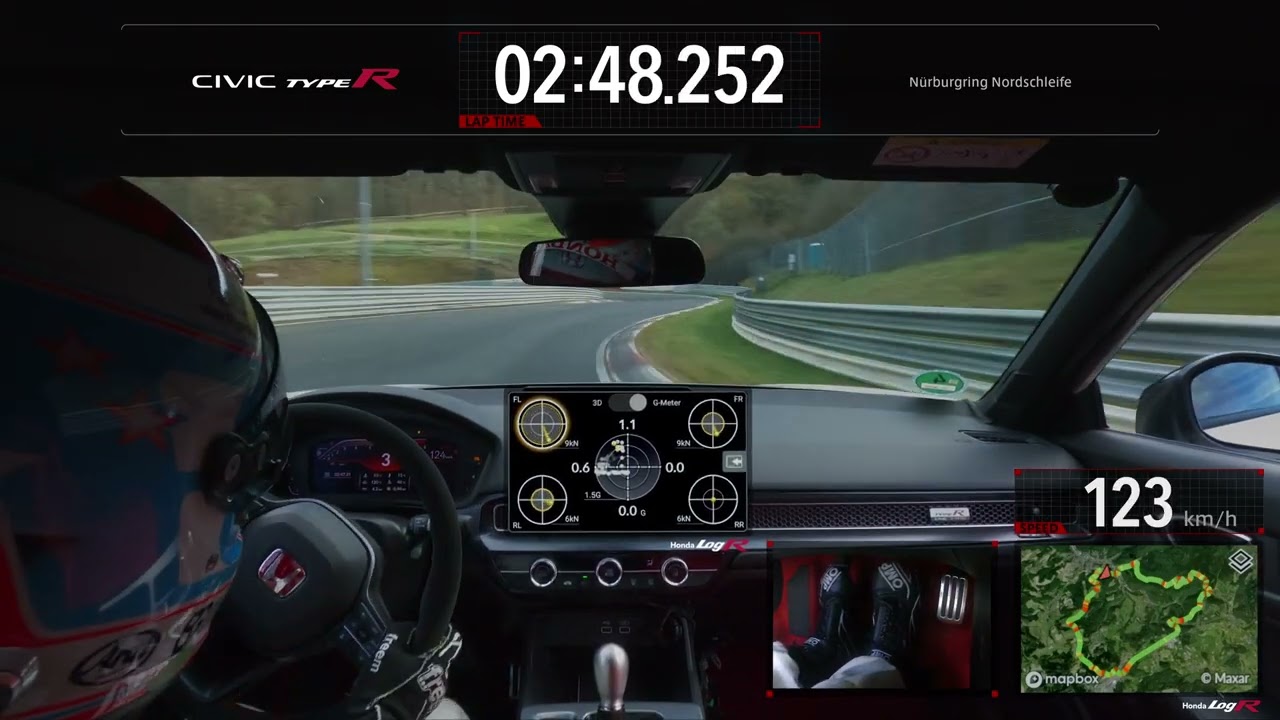 HONDA CIVIC TYPE R REGAINS PRODUCTION VEHICLE FWD LAP RECORD AT NÜRBURGRING - ONBOARD FOOTAGE