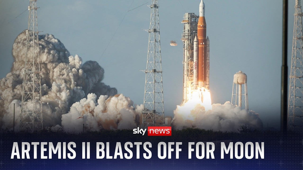 Watch the moment NASA's Artemis II takes off for historic moon mission
