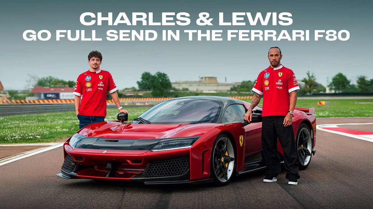 "The fastest road car I’ve ever been in!” | Ferrari F80 track day with Charles and Lewis
