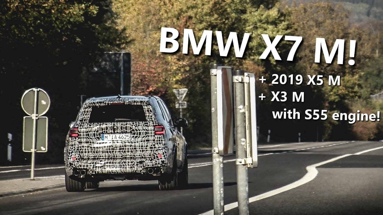 NEW 2019 BMW X7 M50i, X5 M & X3 M (with M4 S55 engine!) testing on the NÜRBURGRING! (Sounds)