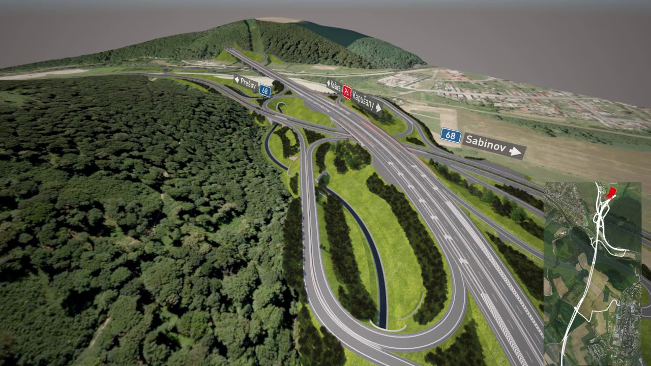 R4 Presov - severny obchvat - vizualizacia