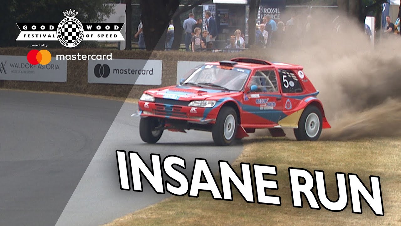 Insane rotary-engined Peugeot goes mad at FOS