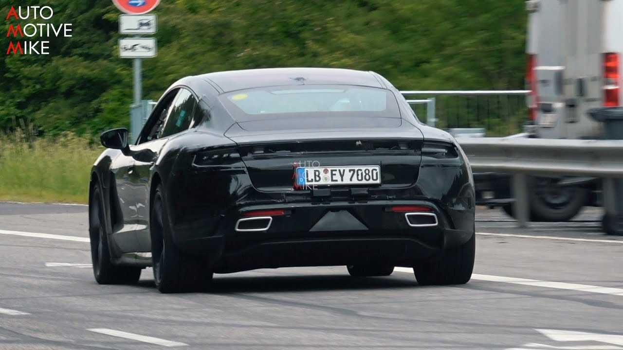 2019 PORSCHE TAYCAN SPIED TESTING AT THE NÜRBURGRING