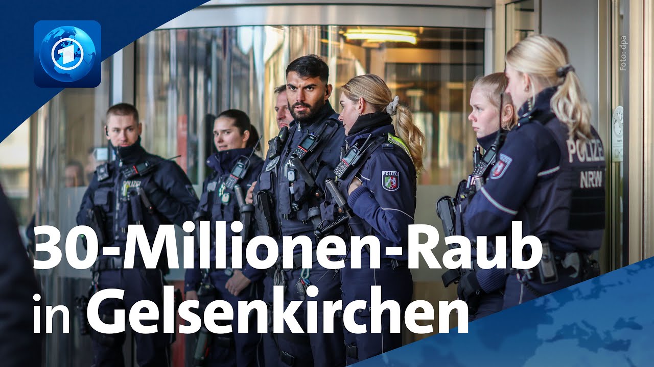 Geschätzte 30 Millionen Euro erbeutet: Spektakulärer Bankraub in einer Sparkasse in Gelsenkirchen
