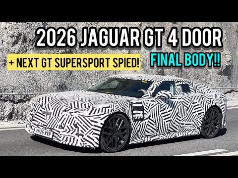 SPIED TESTING 2026 JAGUAR GT 4P! (*SOUND V8 PHEV!!*)