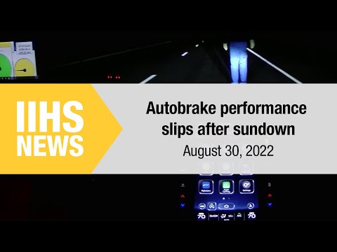 Autobrake performance slips after sundown - IIHS News