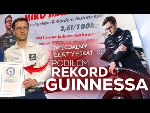 Pobiłem rekord GUINNESSA! 2831 km na jednym baku paliwa!!