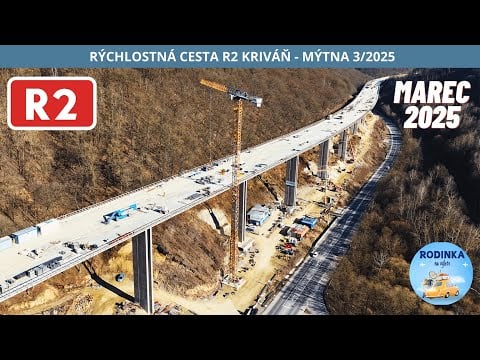RÝCHLOSTNÁ CESTA R2 KRIVÁŇ - MÝTNA - MAREC 2025