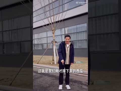 Xiaomi CEO drops watermelon from 6th floor to demonstrate SU7 Ultra battery safety