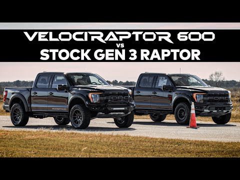 2022 VelociRaptor 600 vs Stock 2022 Ford Raptor // DRAG RACE COMPARISON!