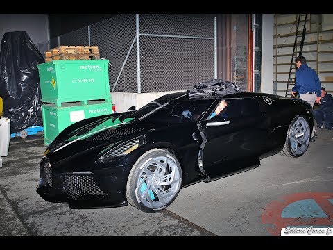 Bugatti La Voiture Noire - DRIVING outside the Geneva Motor Show