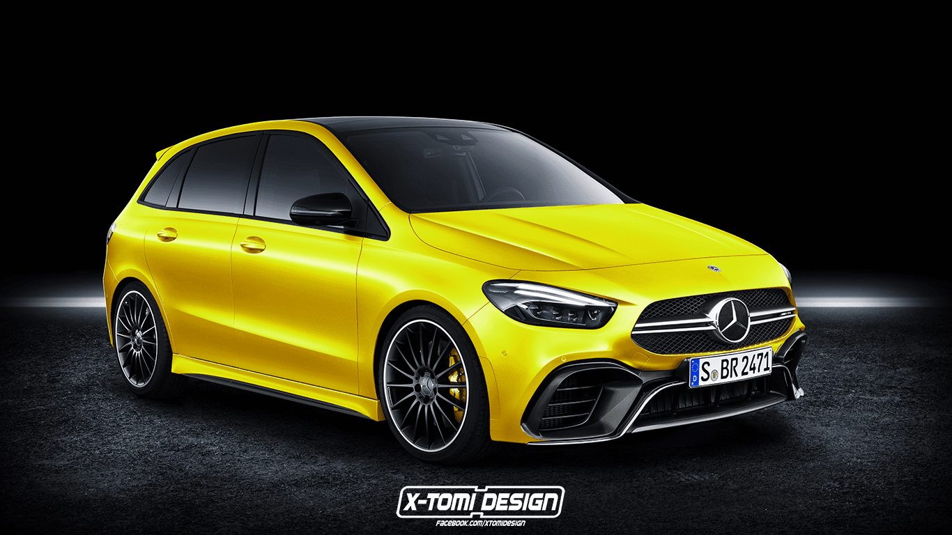 Takto by vyzeral Mercedes-AMG B35 4Matic. Dočkáme sa zvláštnej kombinácie?