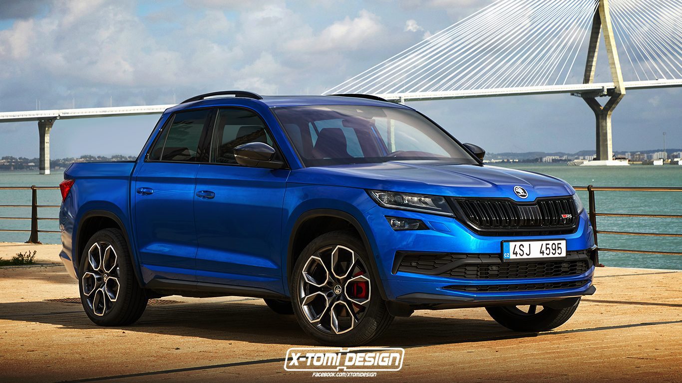 Škoda Kodiaq RS ako pick-up? Fantázii sa medze nekladú