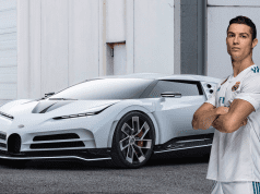 Auto Bugatti Centodieci Cristiano Ronaldo