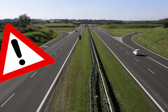 diaľnica pozor