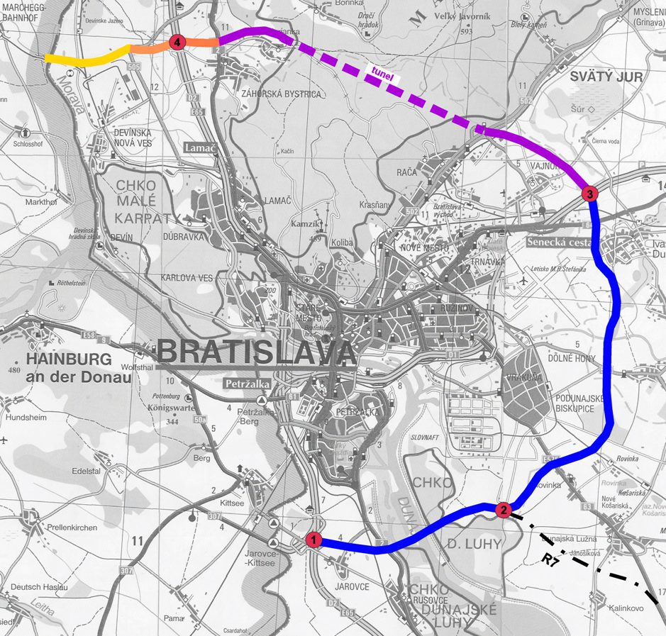 Mapa_dialnica_D4-bratislava